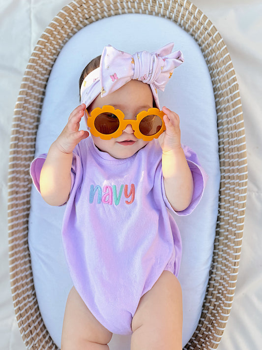 Custom Embroidered T-Shirt Romper - more colors