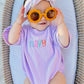 Custom Embroidered T-Shirt Romper - more colors