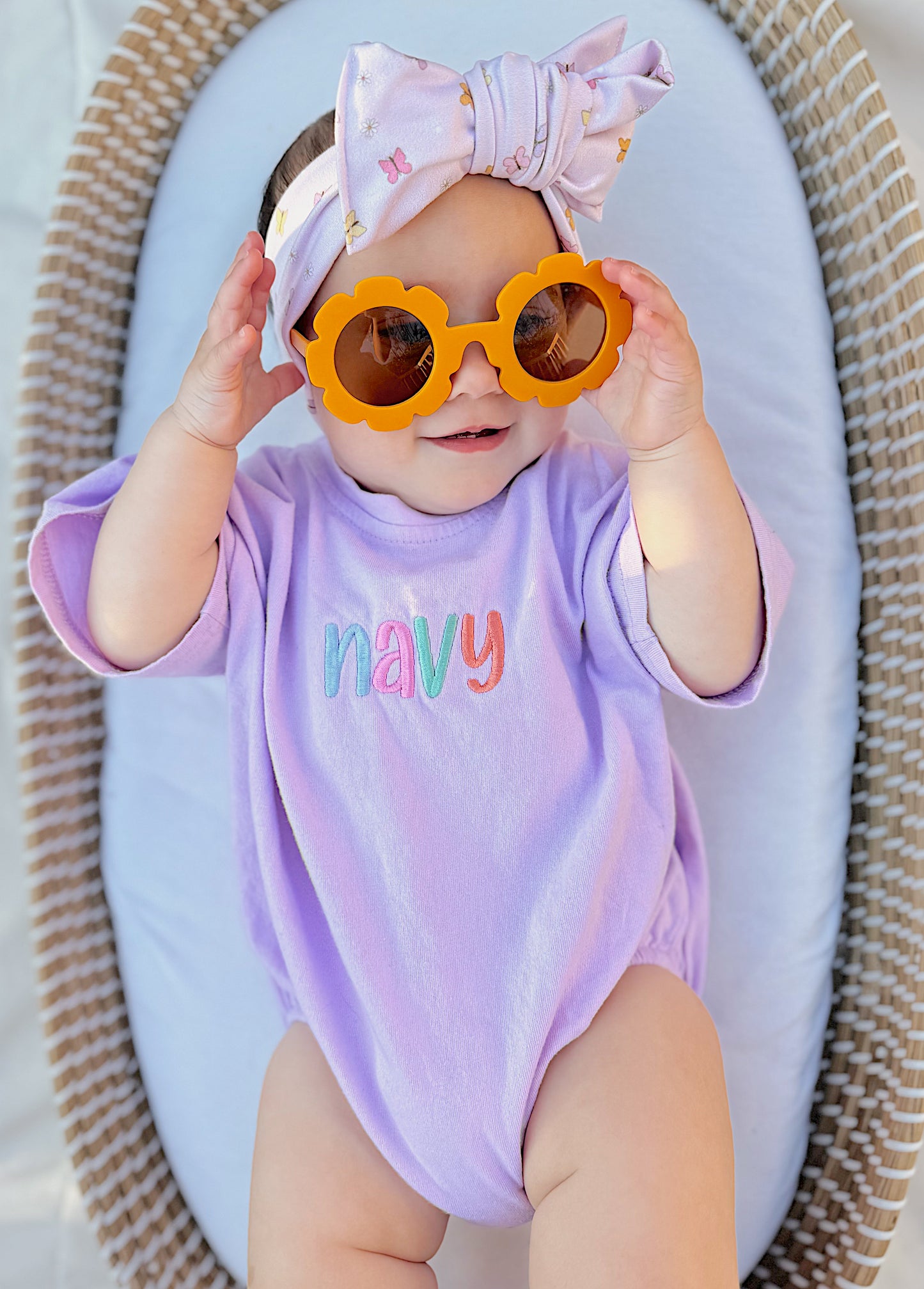 Custom Embroidered T-Shirt Romper - more colors