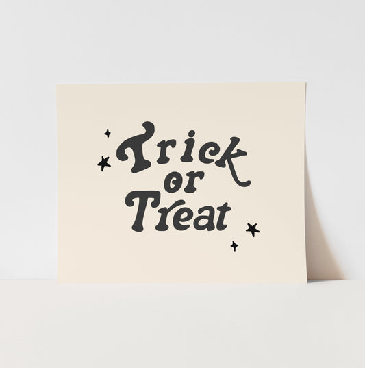 {Neutral} Trick or Treat Art Print
