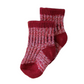 Chunky Knit Socks: Red
