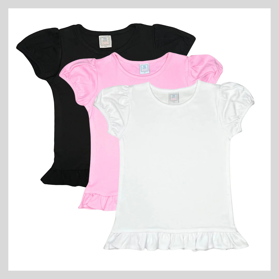 Custom Embroidered Black Halloween Sweatshirt, Tee or Bubble Romper - Girly Ghosts