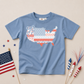 Preppy Quilted USA Map Oversized Tee or T-Shirt Bubble Romper
