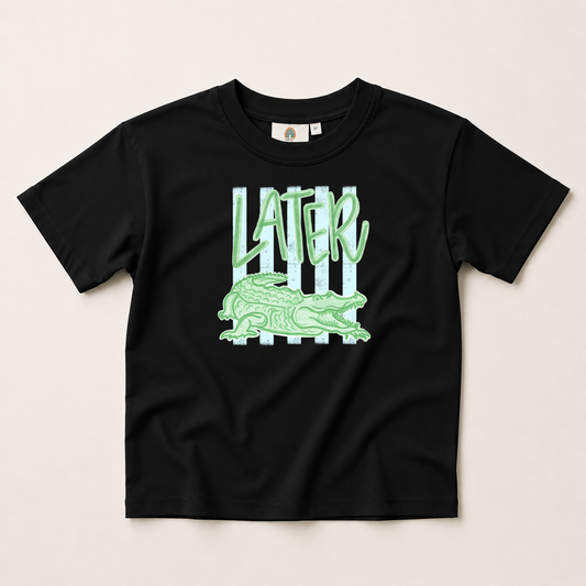 Later Alligator Oversized Tee or T-Shirt Romper
