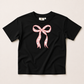 Pink Ghost Bow Graphic Sweatshirt, Tee or Bubble Romper