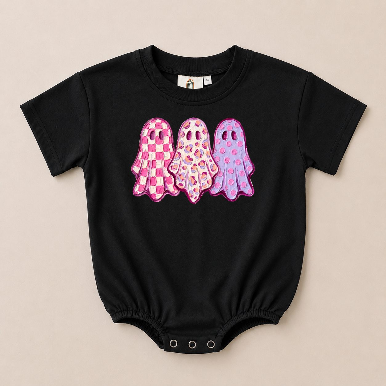 Girly Ghost Trio Graphic Sweatshirt, Tee or Bubble Romper