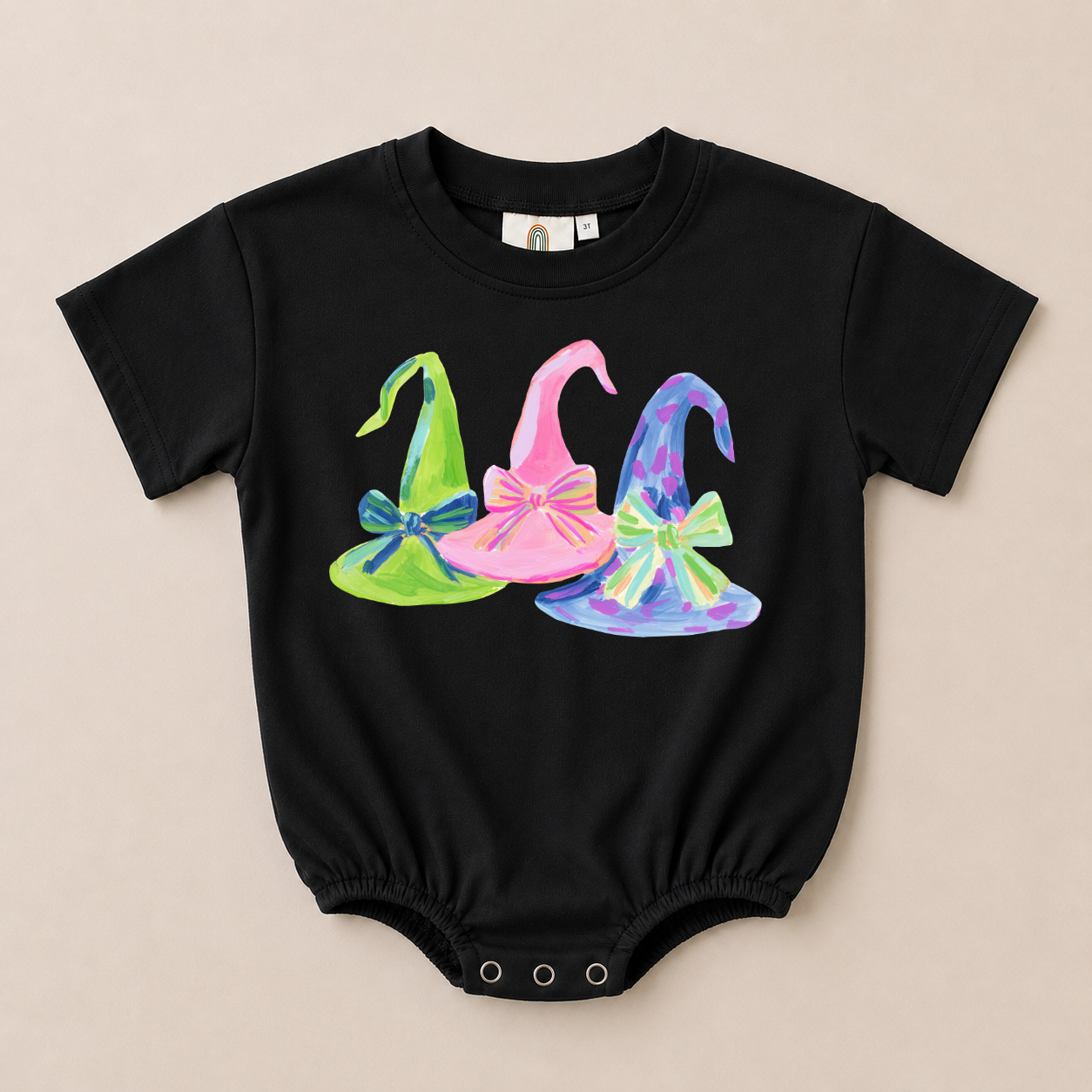 Witch Hat Trio Oversized Tee or T-Shirt Romper