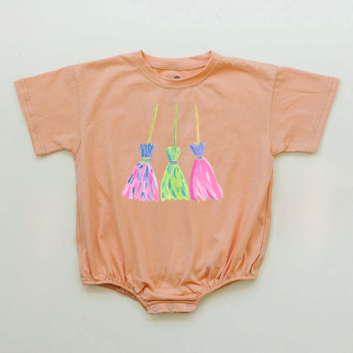 Witches Broom Oversized Tee or T-Shirt Romper