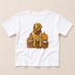 Fall Golden Retriever Oversized Tee or T-Shirt Romper - more colors