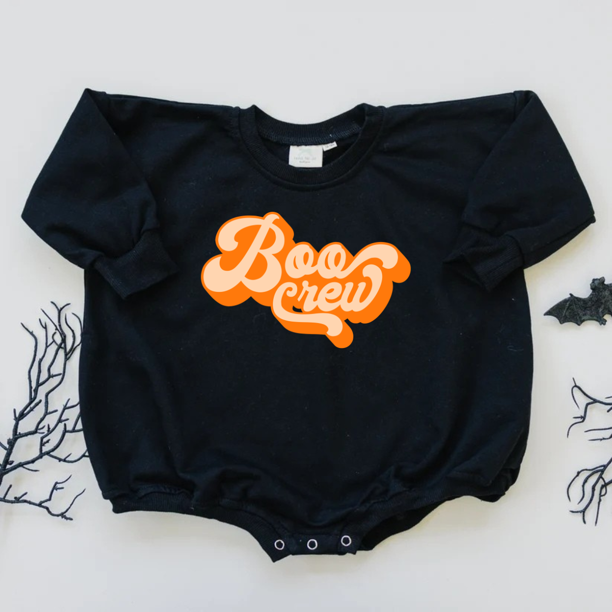 Boo Crew Graphic Sweatshirt, Tee or Bubble Romper