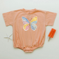 Quilted Butterfly Oversized Tee or T-Shirt Romper