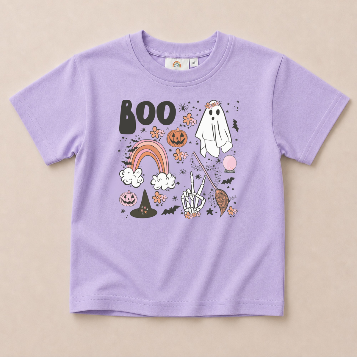 Boo Party Sweatshirt, Tee or Bubble Romper - Purple