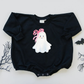 Ghosty with a Bow Graphic Sweatshirt, Tee or Bubble Romper