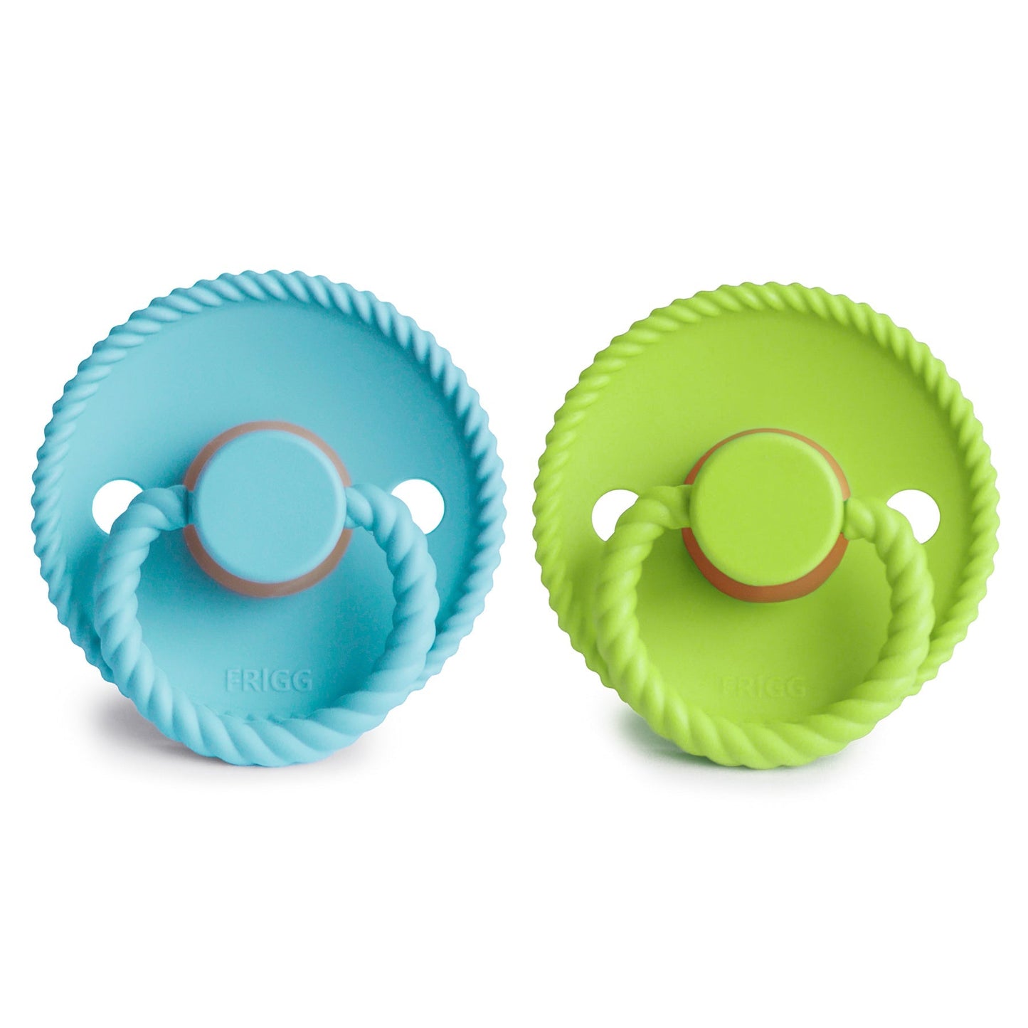 FRIGG Rope Natural Rubber Pacifier 2-Pack