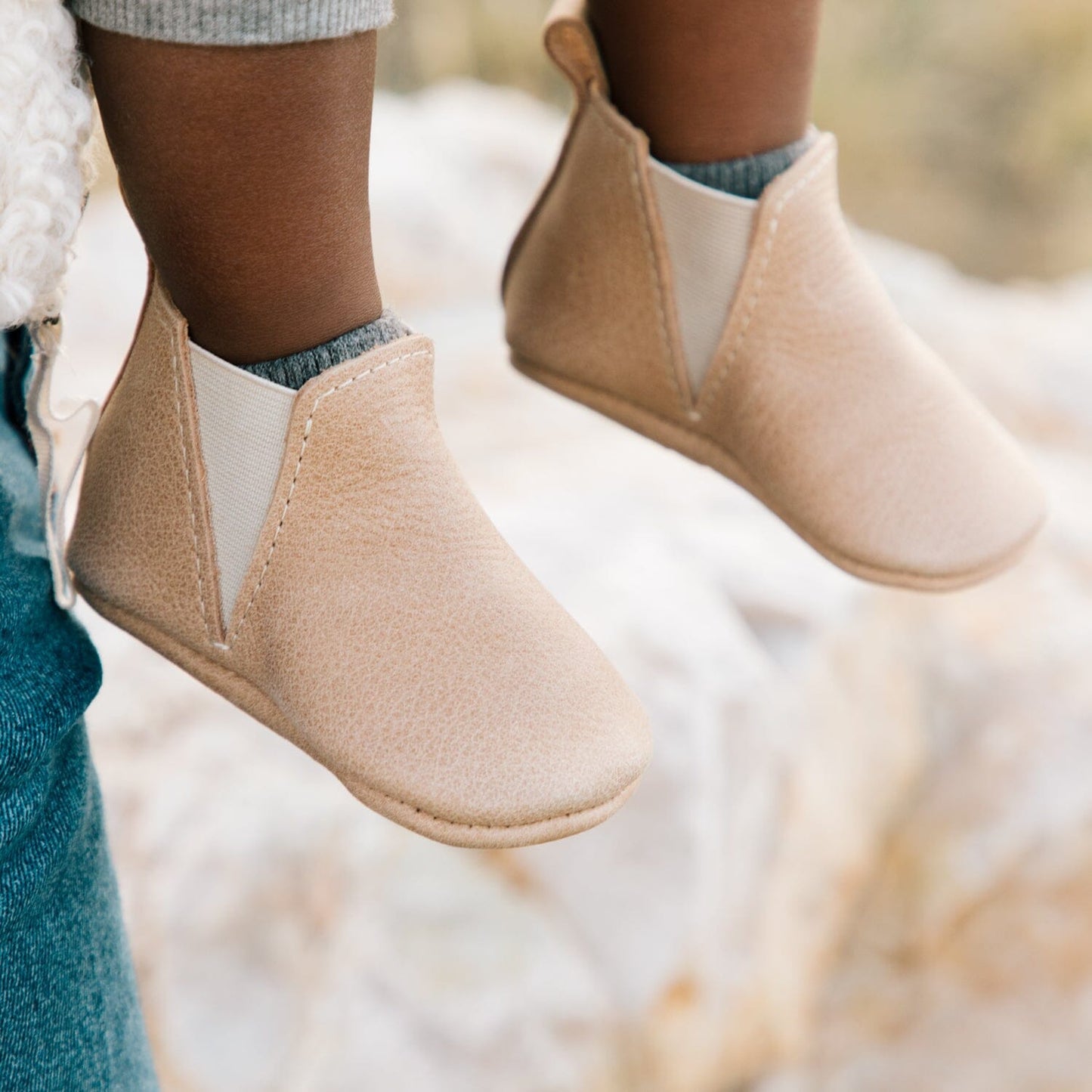 Weathered Brown Chelsea Boot Baby Shoe