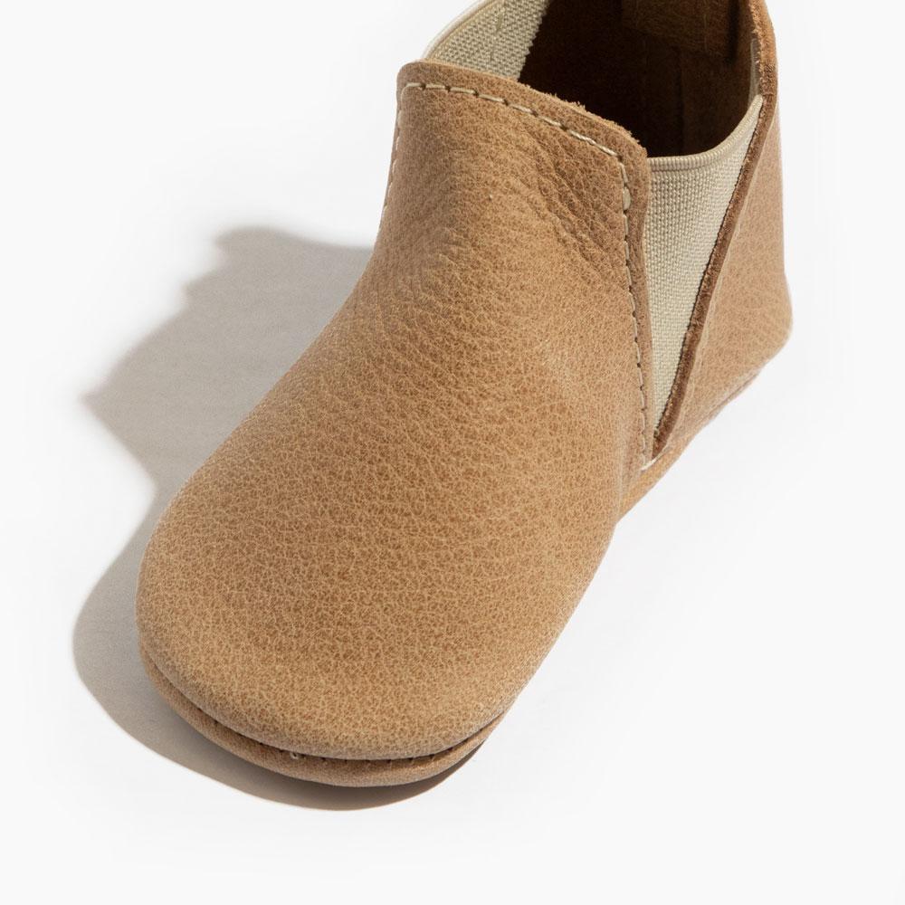 Weathered Brown Chelsea Boot Baby Shoe