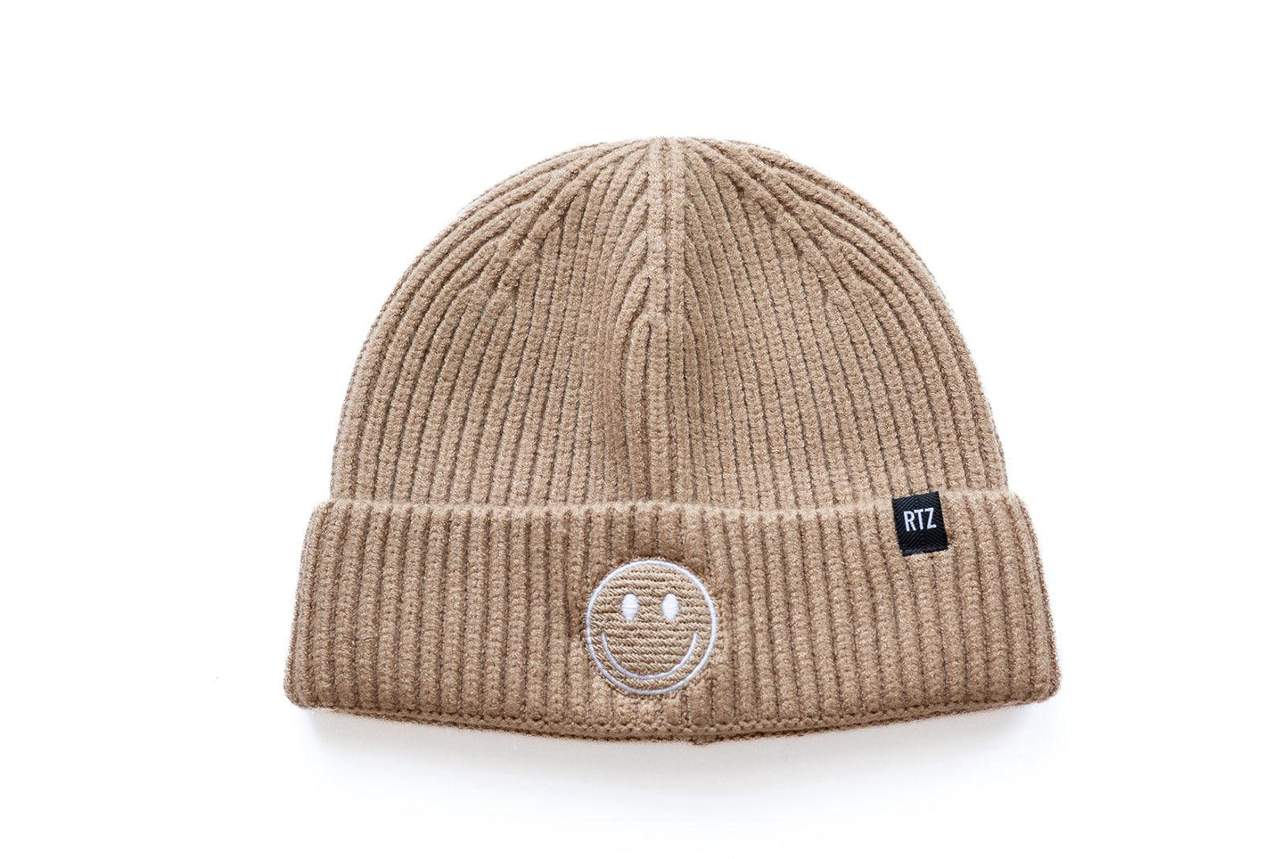 Wheat Smiley Beanie