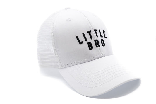 Little Bro Hat in White Snapback