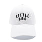 Little Bro Hat in White Snapback