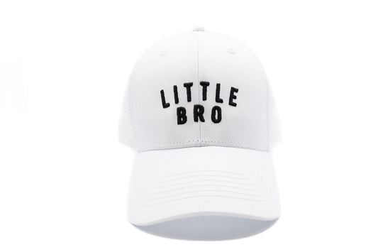 Little Bro Hat in White Snapback