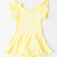 Yellow S/S Twirl Leotard