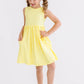 Yellow Tank Pocket Twirl Dress