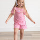 Custom Embroidered Scalloped Shorts Set - Pink or Purple
