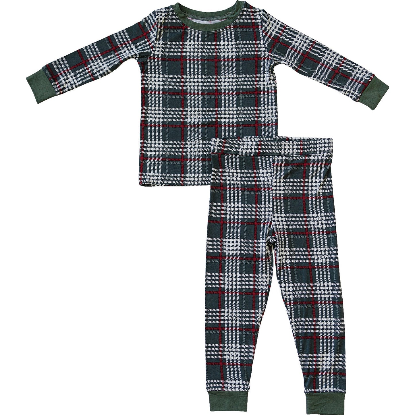 Green Plaid Bamboo Cozy Set