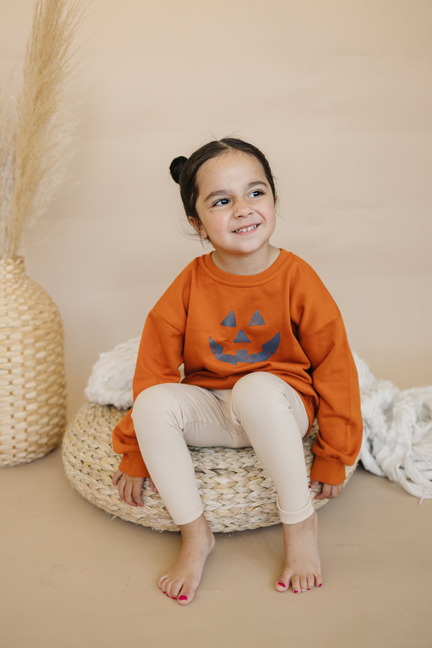 Sweatshirt mit Rundhalsausschnitt und Jack O'Lantern