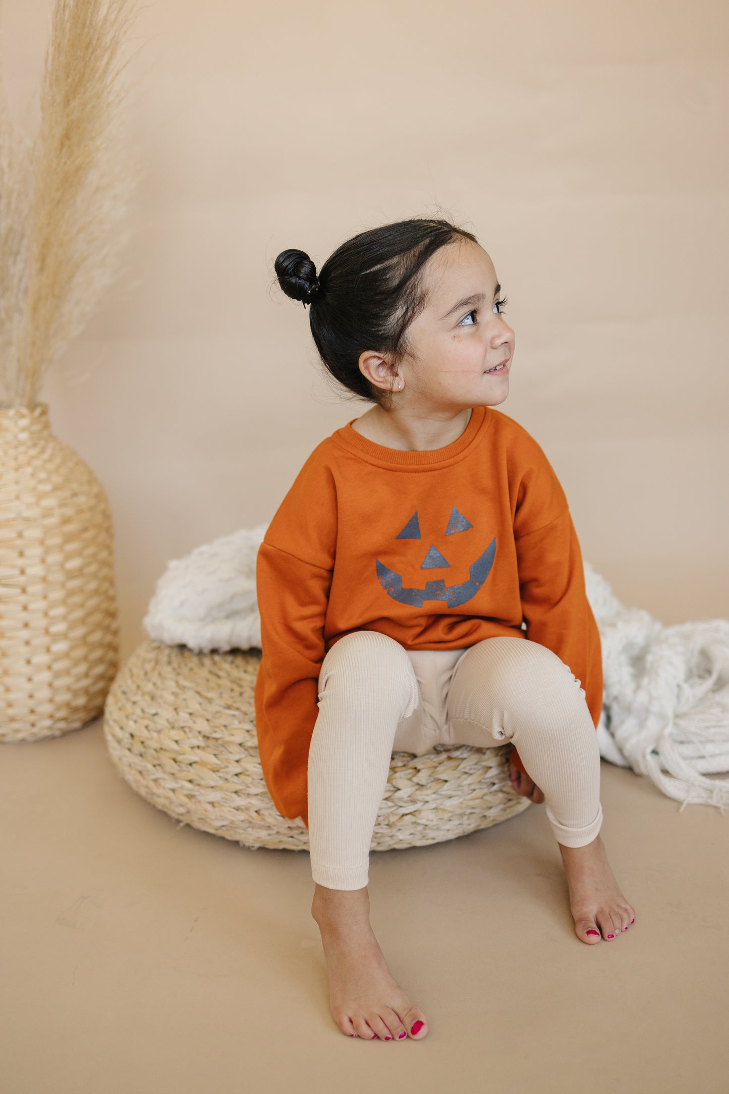 Sweatshirt mit Rundhalsausschnitt und Jack O'Lantern