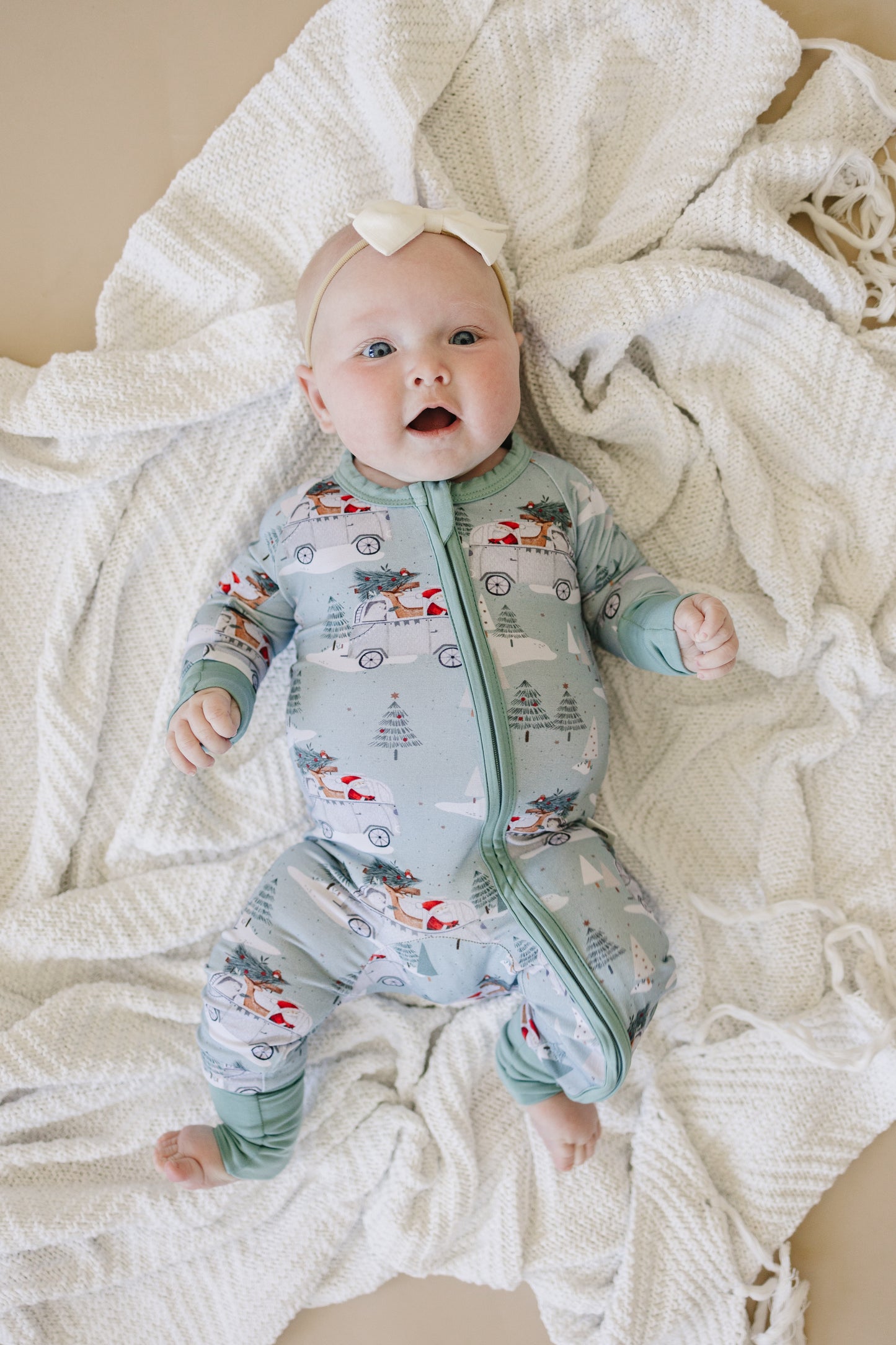 Cruisin' to Christmas Bamboo Zippy Romper