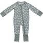 Light Green Daisy Bamboo Zipper - Little Joy Co.