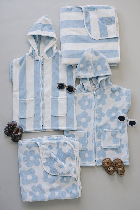 Seaside Stripe Organic Cotton Beach Towel