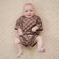 Shorts Set | Espresso Checkered