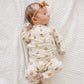 Pumpkin Posie Bamboo Pajamas for Kids - 2pc Henley Set