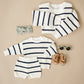 Navy Stripe Adult Knit Sweater