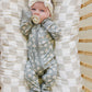 Light Green Daisy Bamboo Zipper - Little Joy Co.