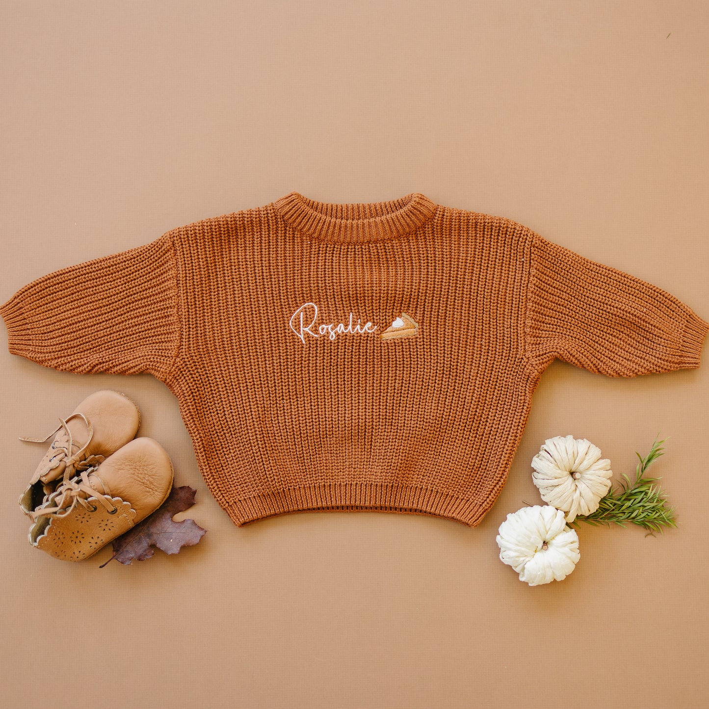 Custom Embroidered Thanksgiving Organic Cotton Sweater