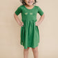 Custom Embroidered Organic Cotton St. Patrick's Day Twirl Dress