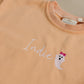 Sweatshirt mit Rundhalsausschnitt und individueller Stickerei - Creamsicle Orange