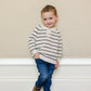 Stripe Button Knit Sweater