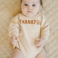 Thankful Organic Cotton Sweatshirt Romper