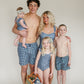 Navy Gingham Women’s One-Piece