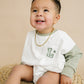 Custom Embroidered St. Patrick's Day Colorblock Sweatshirt Romper