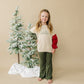 Custom Embroidered Christmas Colorblock Knit Sweater