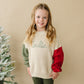 Custom Embroidered Christmas Colorblock Knit Sweater