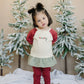 Custom Embroidered Christmas Colorblock Peplum