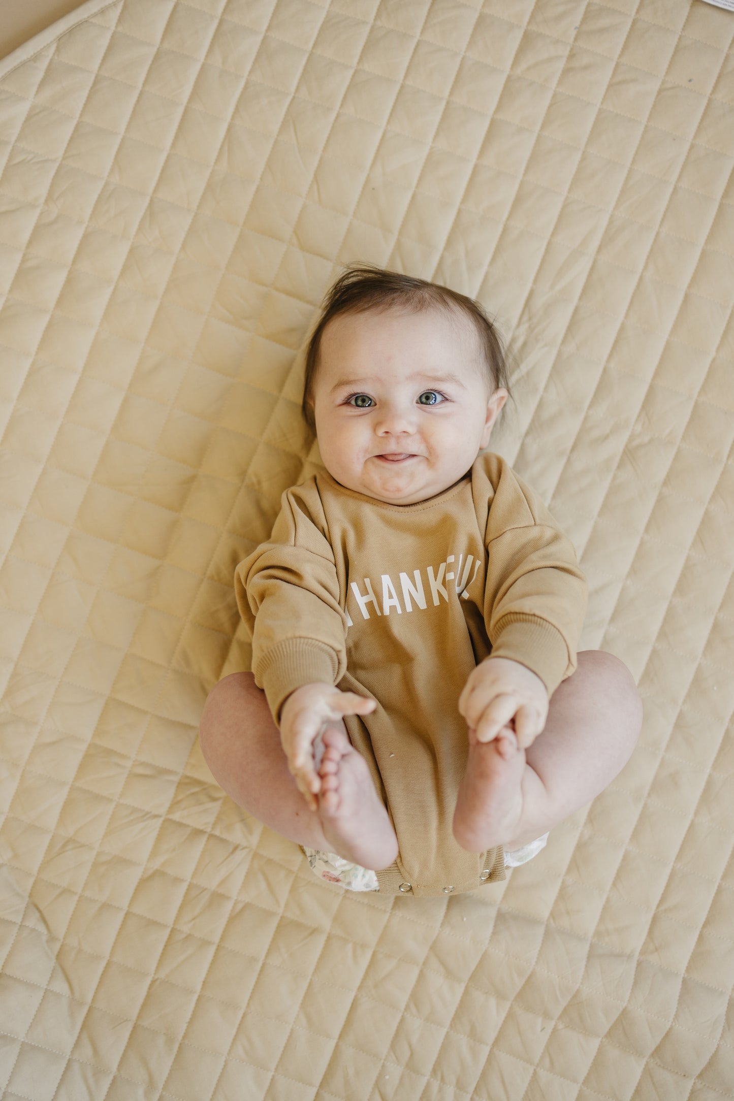 Thankful Sweatshirt Romper - more colors