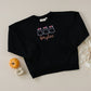 Custom Embroidered Black Halloween Sweatshirt, Tee or Bubble Romper - Girly Ghosts