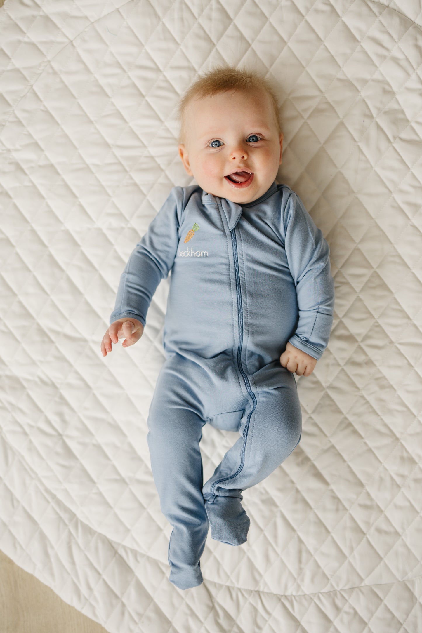 Custom Embroidered Bamboo Footy Pajamas - more colors